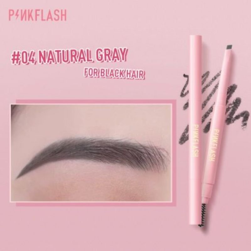 PINKFLASH Waterproof Auto Eyebrow Pencil #04 Natural Gray ( E09 )