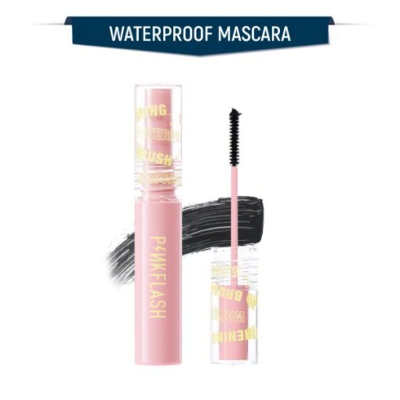 PINKFLASH Lengthening Waterproof Micro Brush Mascara Black ( E10 )