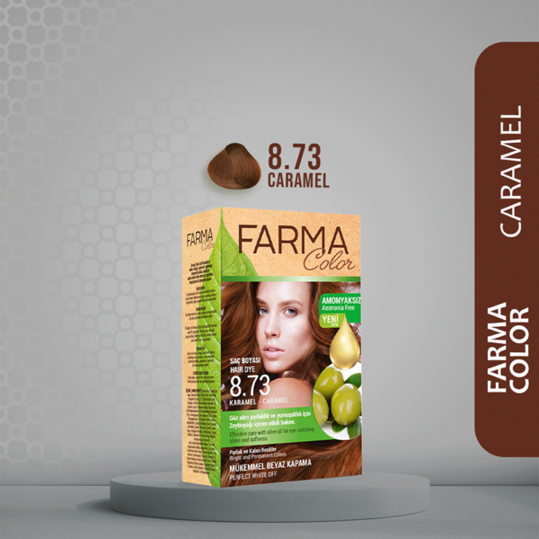 FARMASI FARMACOLOR EXPERT HAIR DYE 8.73 CARAMEL