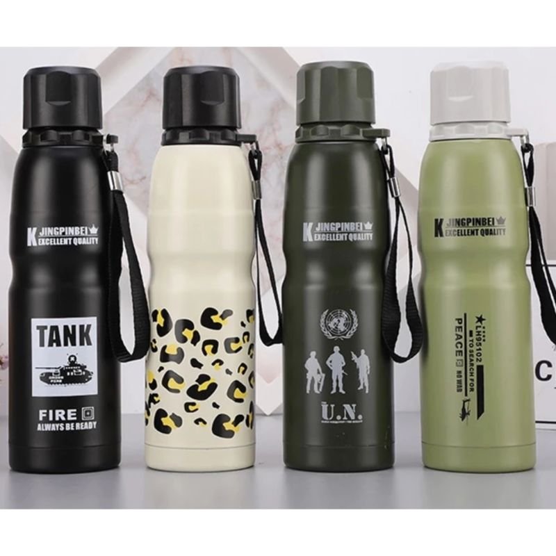 750 Large capacity Climbing Water Cup Fitne Stainless Steel Thermos Vacuum Flask Insulated Coke Bottle Thermos Bottle