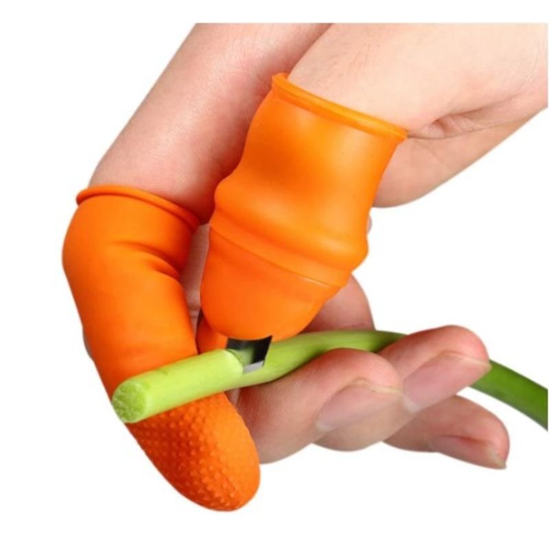 Silicone Vegetable And Fruits Thumb Cutter Finger cutter 5 in 1