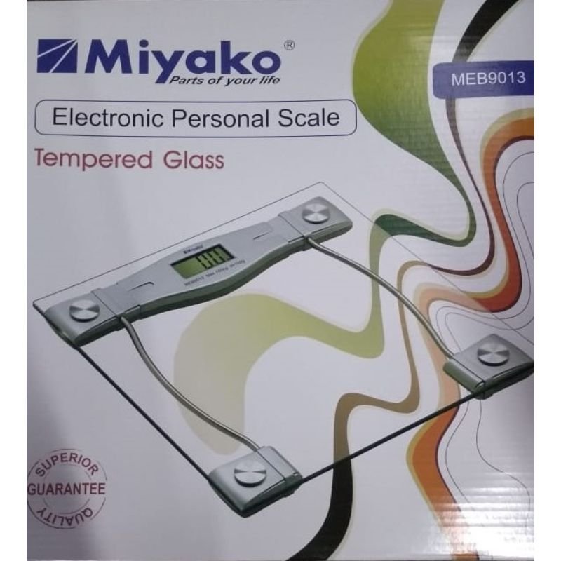 MIYAKO DIGITAL WEIGHT MACHINE/MIYAKO ELECTRIC PERSONAL SCALE SMALL MODEL: MEB-9013