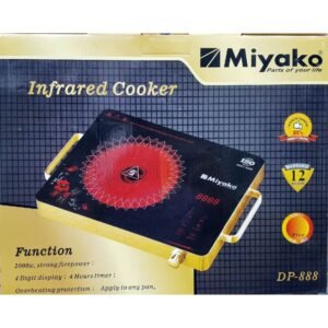 MIYAKO INFRARED COOKER DARK SMOKELESS AND ENERGY SAVINGS MODELS: D-888 CAPACITY COMPLETE: 2000 WATT