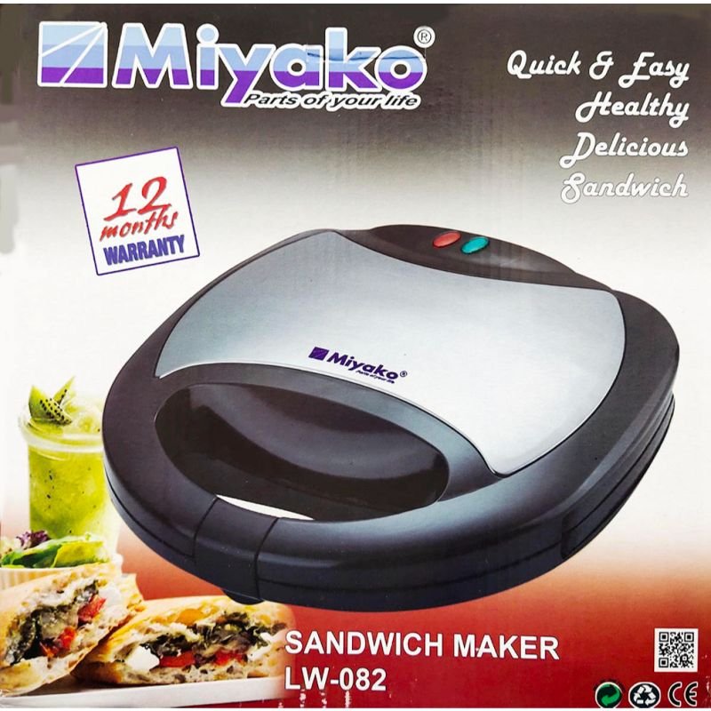 Miyako Sandwich Maker 750 Watts LW-082