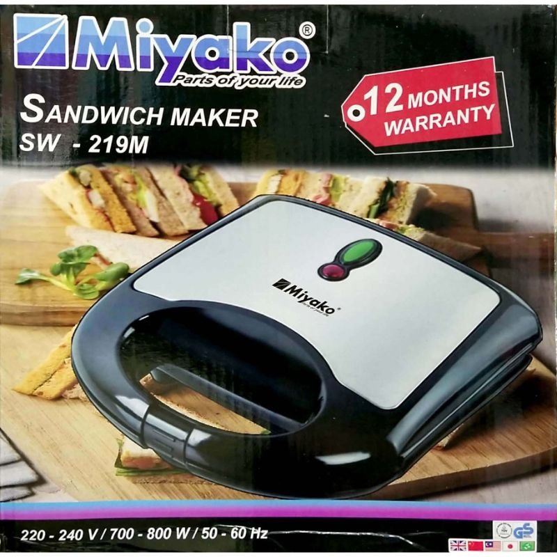 Miyako Electric Sandwich Maker Model SW-219M