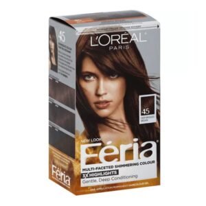 Loreal Feria Hair Colour  45 Deep Bronzed Brown (Canada)