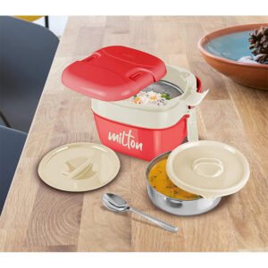 Indian Milton Cubic Small Tiffin Carrier Bento Insulated Lunch Box, 800 ml