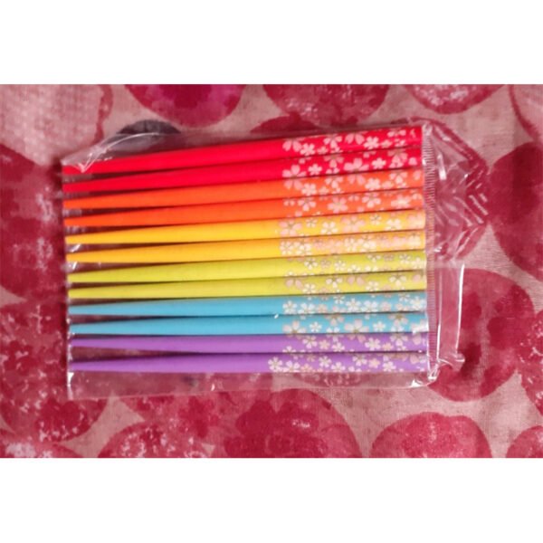 Colourful Wooden Hair Sticks - 12 Pcs