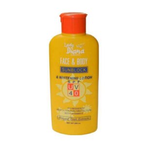 Lady Diana Face &Body Sunblock &Whitening Lotion SPF-40 200ml