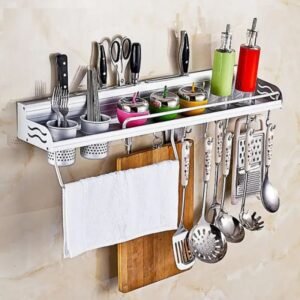 Wall Hanging Aluminium Kitchen Rack / Wall Mounted Kitchen Rack Aluminum Kitchen Rack of Wall Shelf