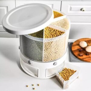 360 Degree Rotated 6 Girds Food Dispenser