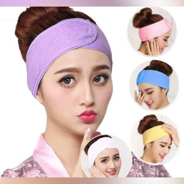 Bath Makeup Hair Wrap Towelings Head Band Salon SPA Facial Beauty Wash Tools Adjustable Elastic Stretch