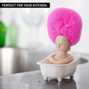 Bath Tub Design Dishwash Scrubber Holder C00017