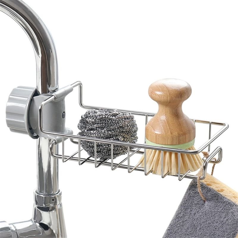 Adjustable Basin Sink Drain Rack