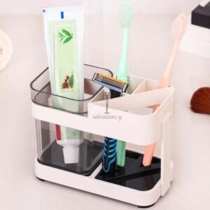 Toothbrush Holder Automatic Toothbrush Dispenser 2 Layer Brush Holder